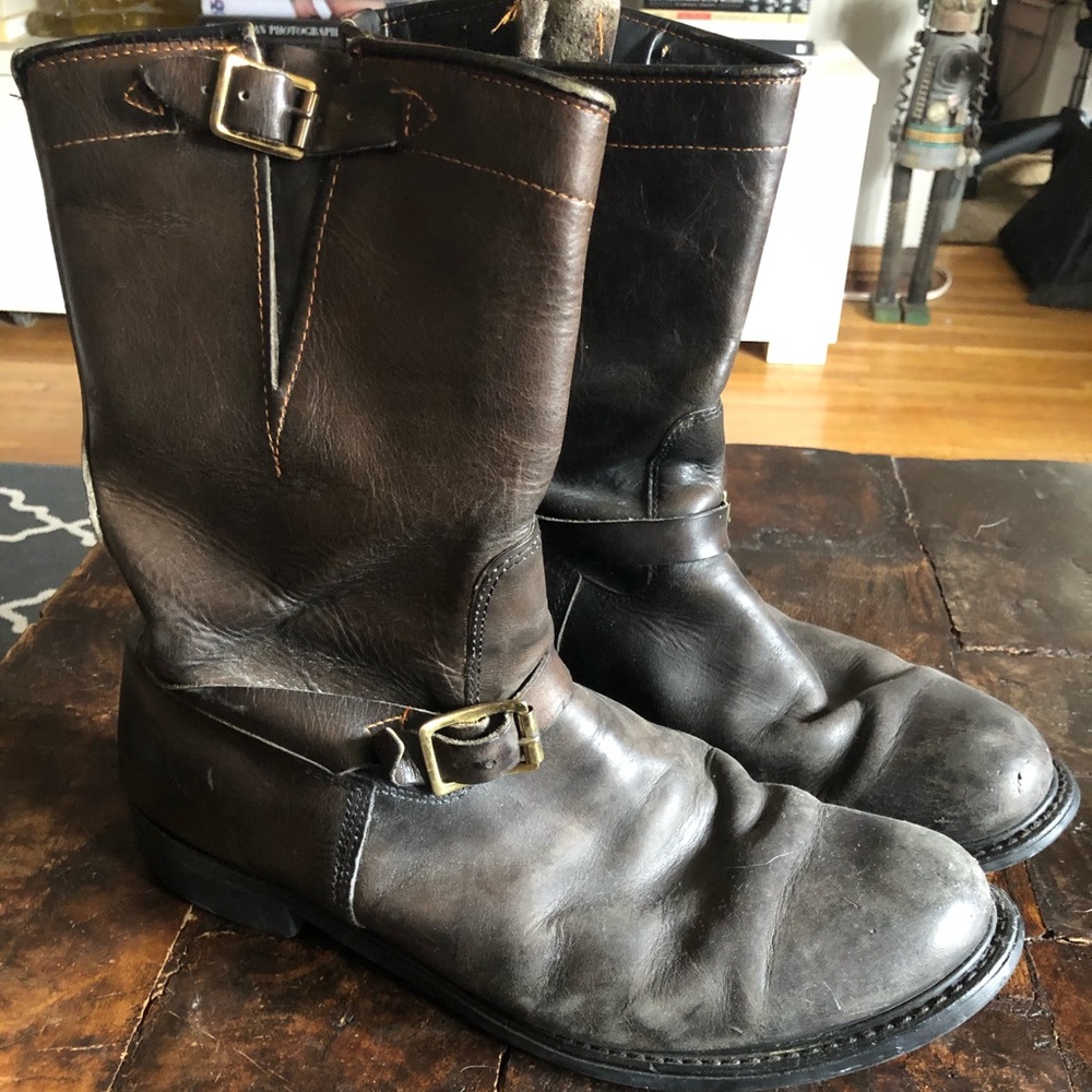 *VINTAGE* 30’s/40’s KNAPP Engineer Boots Size 14